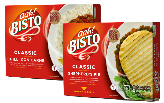 Classic Shepherd's Pie & Classic Chilli Con Carne Packets