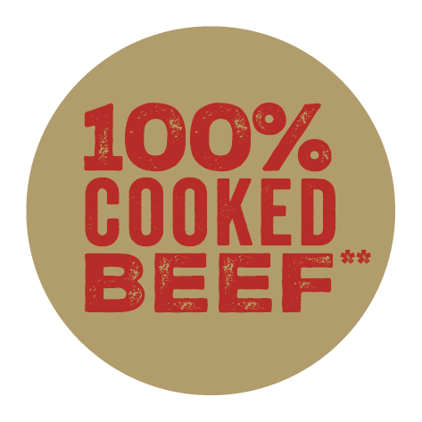 100% Cooked Beef **